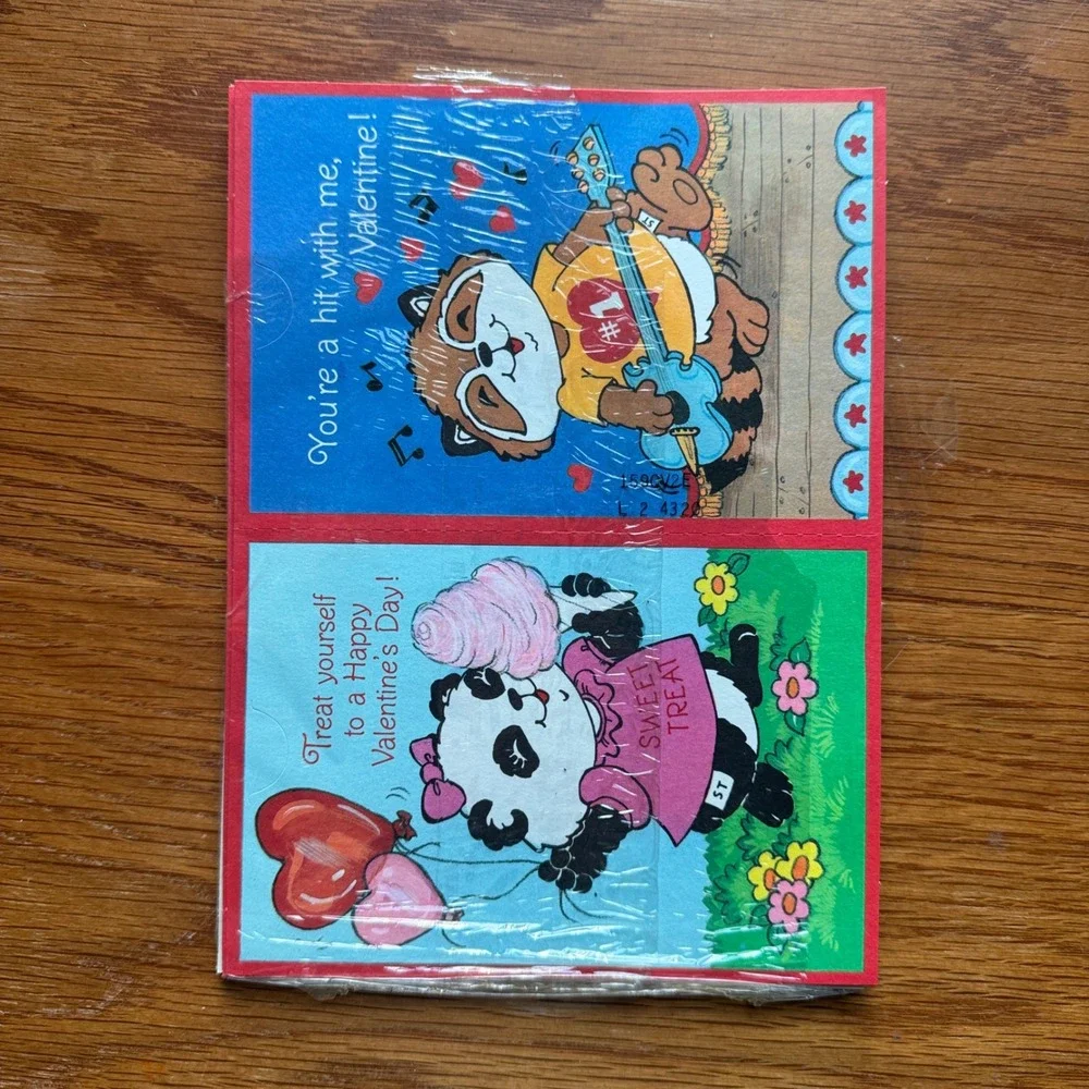 Vintage 1982 Shirt Tales Fun Fold Valentines‎ Ambassador Hallmark